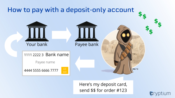 How to pay with a deposit only account